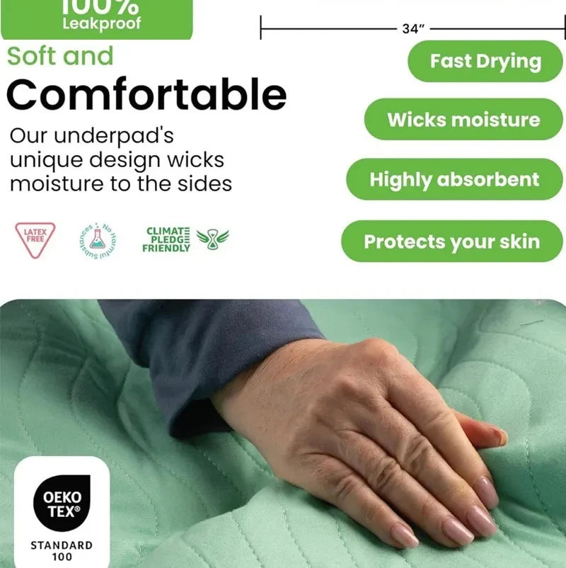 Washable Waterproof Incontinence Bed Pad